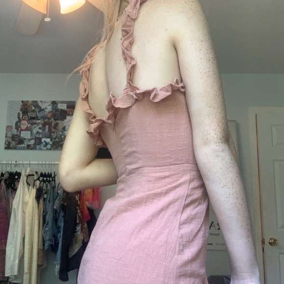 PINK RUFFLE DRESS - Picture 3 of 3